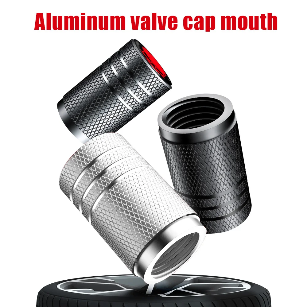 4 개/대 알루미늄 합금 자동차 타이어 밸브 스템 캡 재미 로고 에어 캡 커버, 자동차, 자전거, 트럭 및 오토바이
