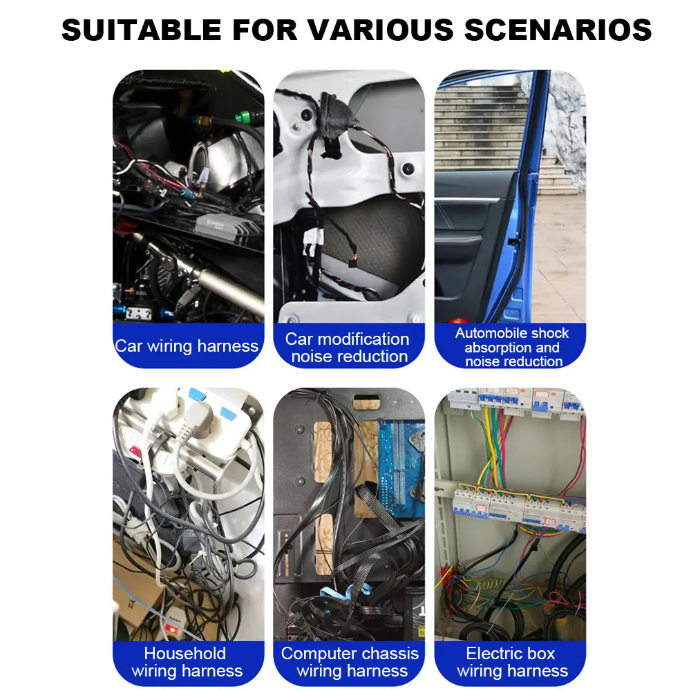 폭스바겐 VW 폴로 골프 3 비틀 MK2 MK3 MK4 MK5 MK6 보라 CC용 내열성 접착 천 원단 테이프, 자동차 액세서리, 19mm