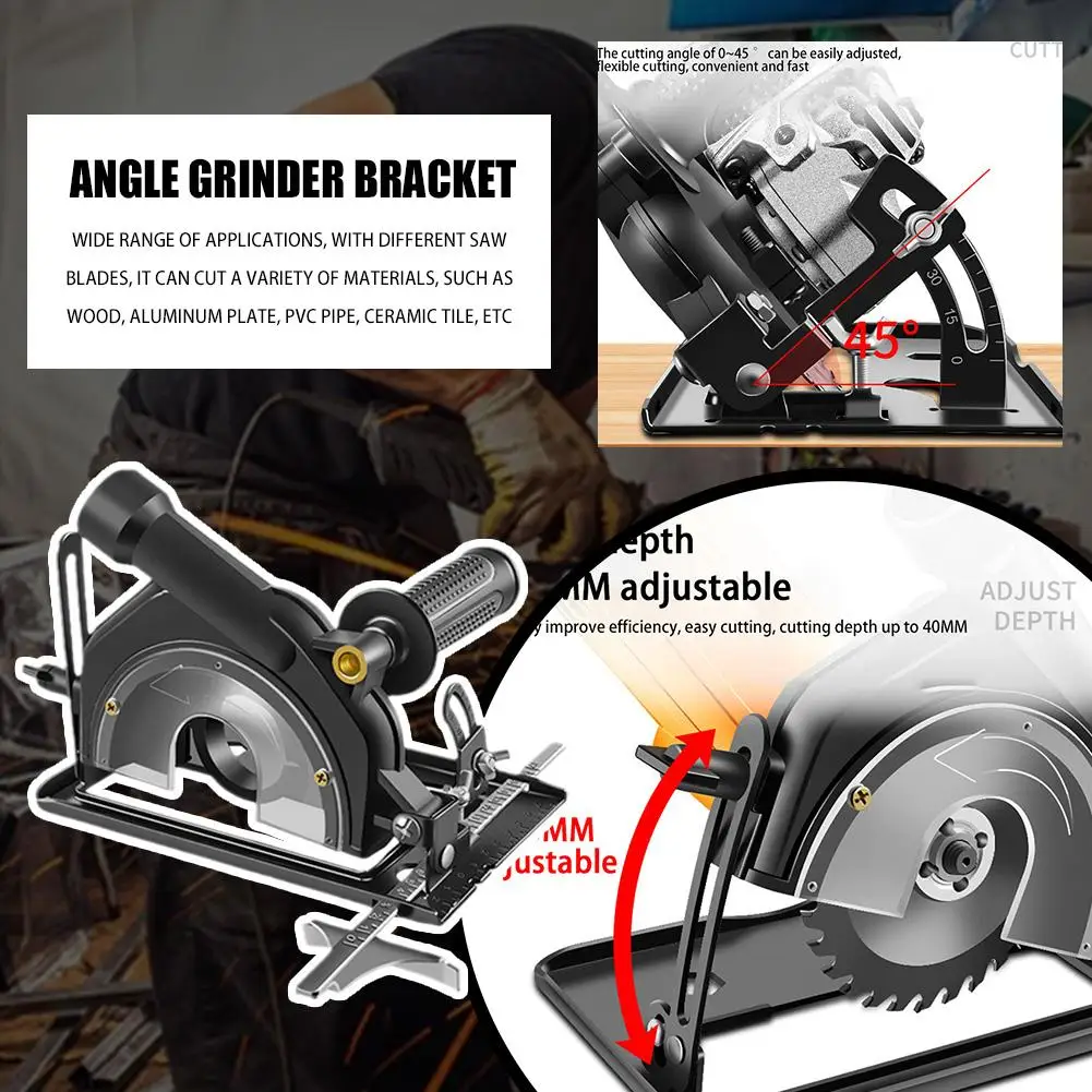앵글 연마기 브래킷 스탠드 연마기 거치대 지지대 앵글 연마기 절단기 베이스 목공 테이블 보호