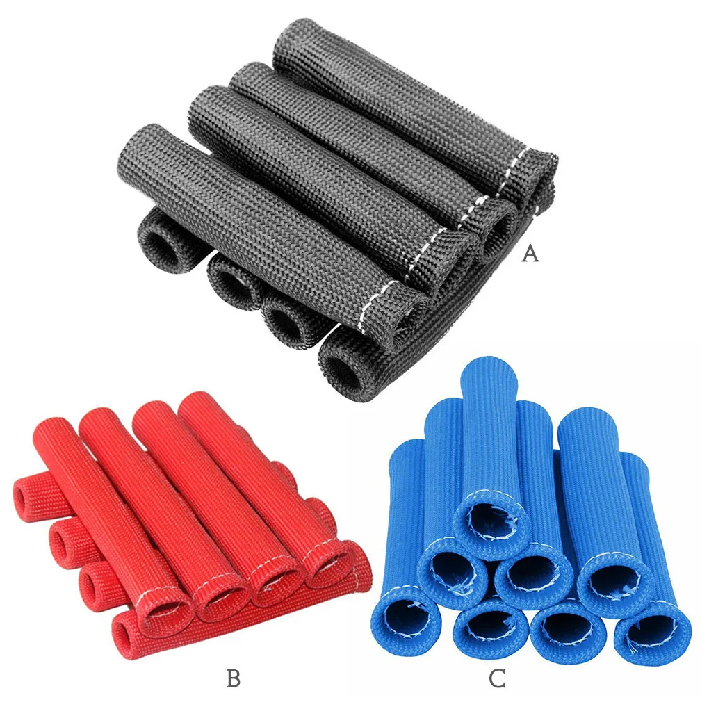 점화 플러그 와이어 부츠, 열 차폐 보호대 슬리브, 자동차 코드, 열 차폐 커버, 유리 섬유 절연체, 1200 ° F, 세트당 8 개 title=점화 플러그 와이어 부츠, 열 차폐 보호대 슬리브, 자동차 코드, 열 차폐 커버, 유리 섬유 절연체, 1200 ° F, 세트당 8 개 