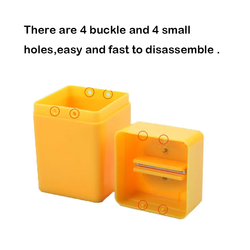 TOFAR 전문 블레이드 처리 컨테이너, 스냅 오프 나이프, 폐기물 손상된 블레이드 보관함, 착색 필름 스티커, 절단 도구 가능