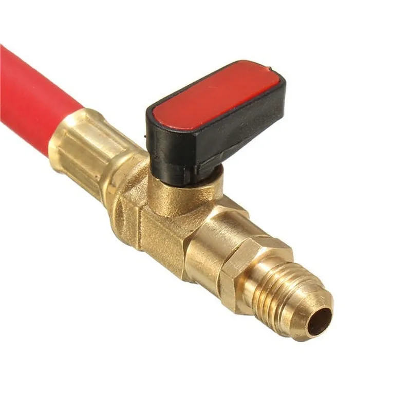 R134A R410 R22 800-4000 PSI 매니 폴드 게이지 세트 A/C 냉동 충전 호스, HVAC 냉매 호스 세트, 볼 밸브 포함, 3 개