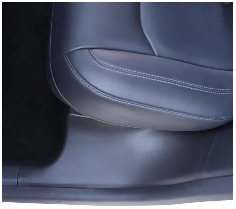 테슬라 모델 Y용 후면 문짝 입구 카펫 보호대, 스커프 방지 데칼, 전면 문짝 씰 플레이트 커버, 페달 레스트, 킥 방지 패드