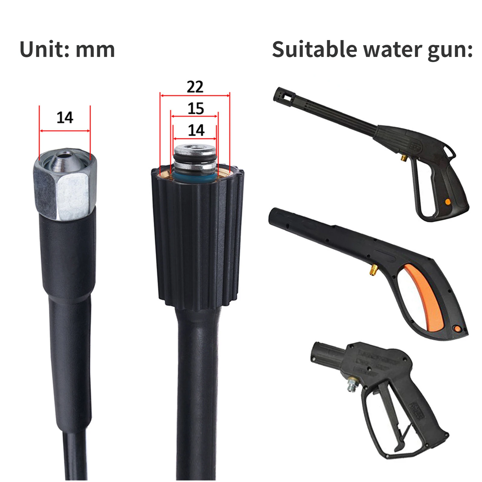 자동차 세척기 스프레이건 랜스 깍지 고압 세척기 제트 물총 지팡이 팁, 챔피언 해머 크로서용 깨끗한 압력총