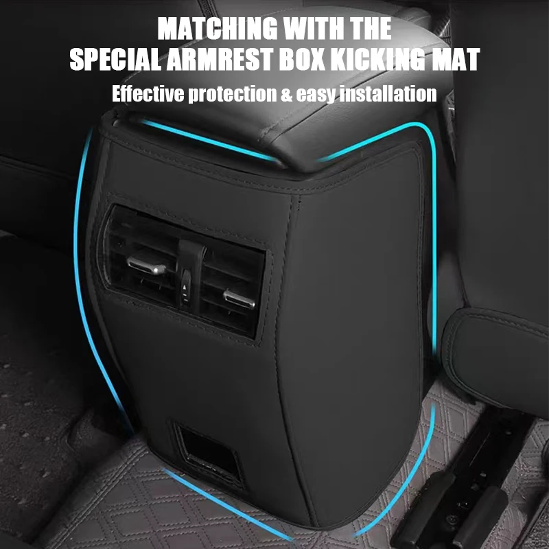 토요타 코롤라 크로스 2020 22 2023 2024 시트 백 안티 킥 패드, 시트 백 커버 보호, 자동차 킥 매트 인테리어 액세서리