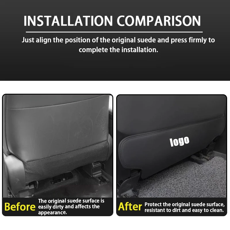 토요타 코롤라 크로스 2020 22 2023 2024 시트 백 안티 킥 패드, 시트 백 커버 보호, 자동차 킥 매트 인테리어 액세서리