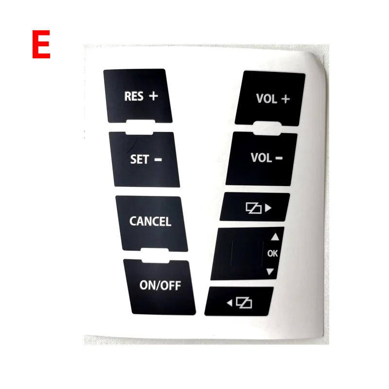 자동차 전면 라디오 버튼 데칼 스티커 (내비게이션 수리 세트 포함), 폭스바겐 투아렉 2004 2005 2006 2007 2008 2009