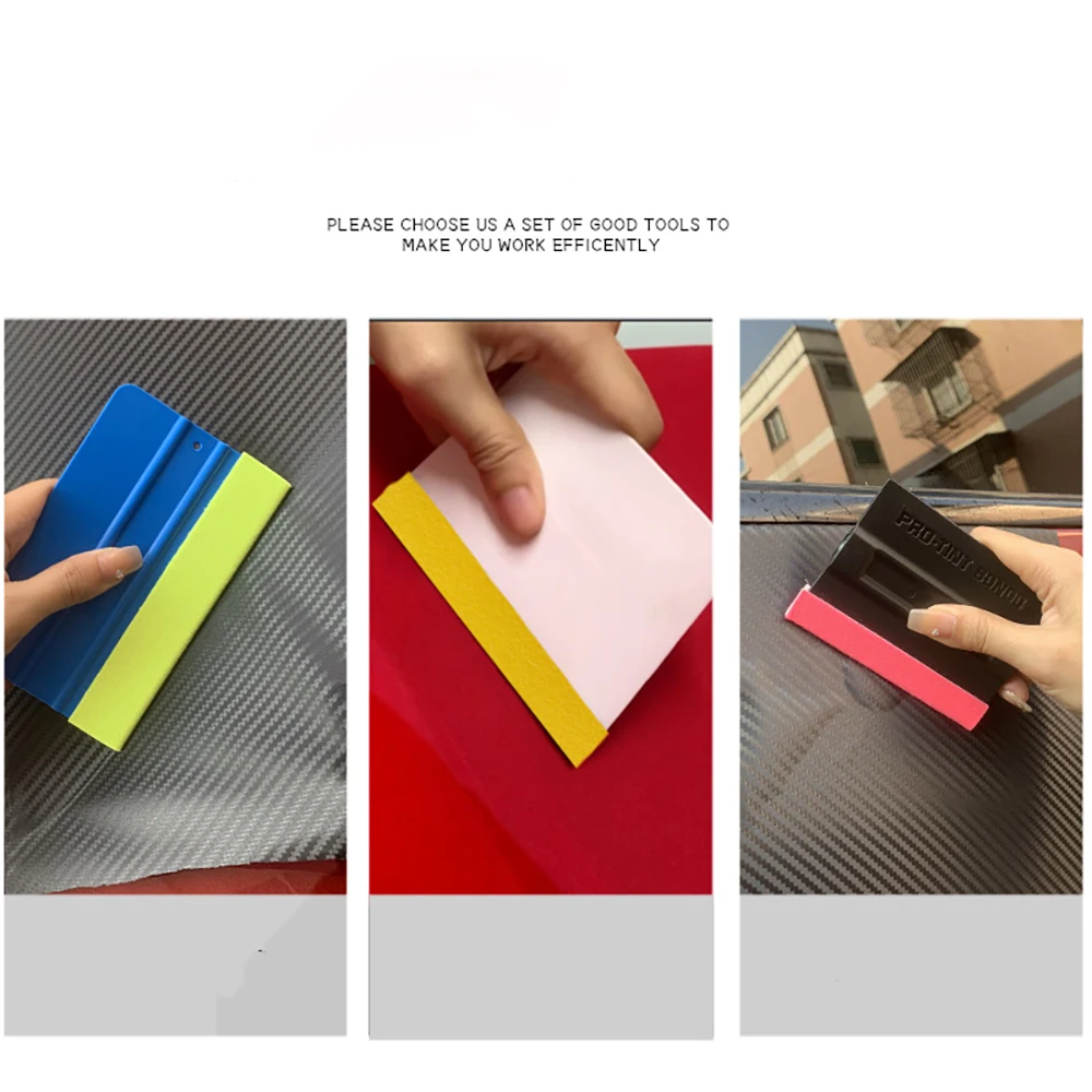 TOFAR 부드러운 펠트 천 가장자리 비닐 스퀴지 자동차 랩 윈도우 틴트 도구, 스크래치 방지 버퍼 패치, 자체 접착 펠트 가장자리