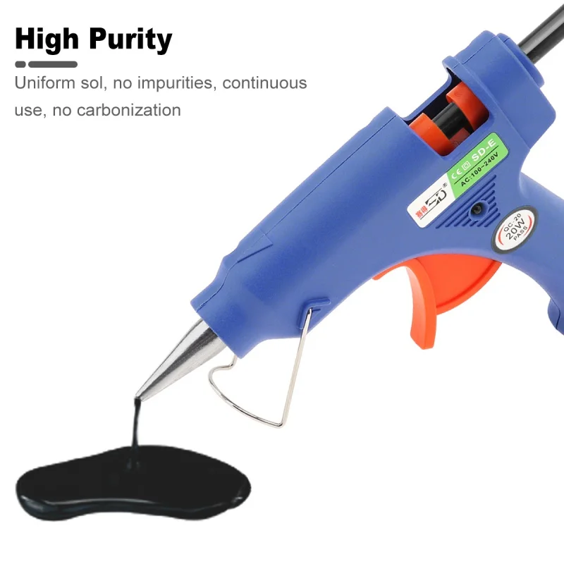 핫 글루건 실리콘 핫 글루건, 블랙 핫멜트 접착제, 7mm 차체 수리 도구, 바디 덴팅 키트, 10 개, 20 개