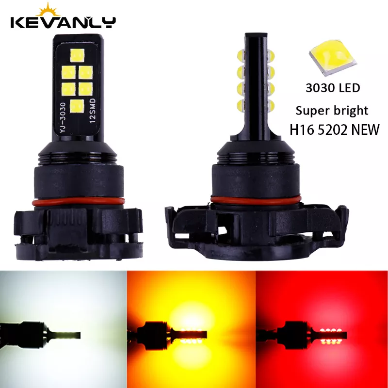 자동차 H16 led 5202(EU) 고출력 안개등 전구, 고휘도 3030 칩 12smd, 운전 조명, Foglamps 자동 led 램프 12v, 2 개 title=자동차 H16 led 5202(EU) 고출력 안개등 전구, 고휘도 3030 칩 12smd, 운전 조명, Foglamps 자동 led 램프 12v, 2 개