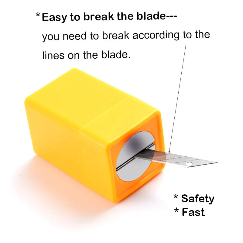 TOFAR 전문 블레이드 처리 컨테이너, 스냅 오프 나이프, 폐기물 손상된 블레이드 보관함, 착색 필름 스티커, 절단 도구 가능
