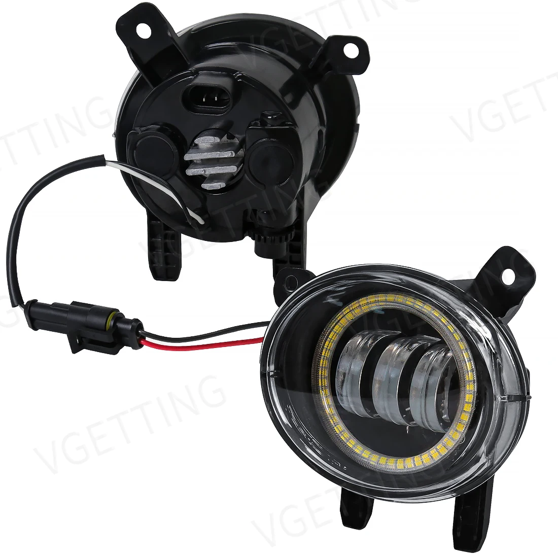 자동차 LED 엔젤 아이 안개등, BMW F20, F21, F22, F23, F45, F46, F30, F31, F34, F35, 프론트 범퍼 렌즈, 할로겐 헤드라이트 주행등, 12V