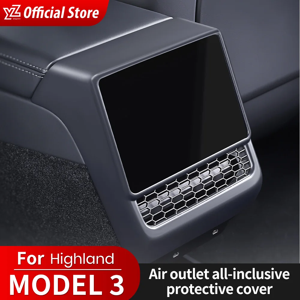 YZ 테슬라 모델 3 하이랜드 2024 후면 센터 콘솔 공기 배출구 커버, 통풍구 먼지 커버, 자동차 스타일링 인테리어 액세서리 title=YZ 테슬라 모델 3 하이랜드 2024 후면 센터 콘솔 공기 배출구 커버, 통풍구 먼지 커버, 자동차 스타일링 인테리어 액세서리 