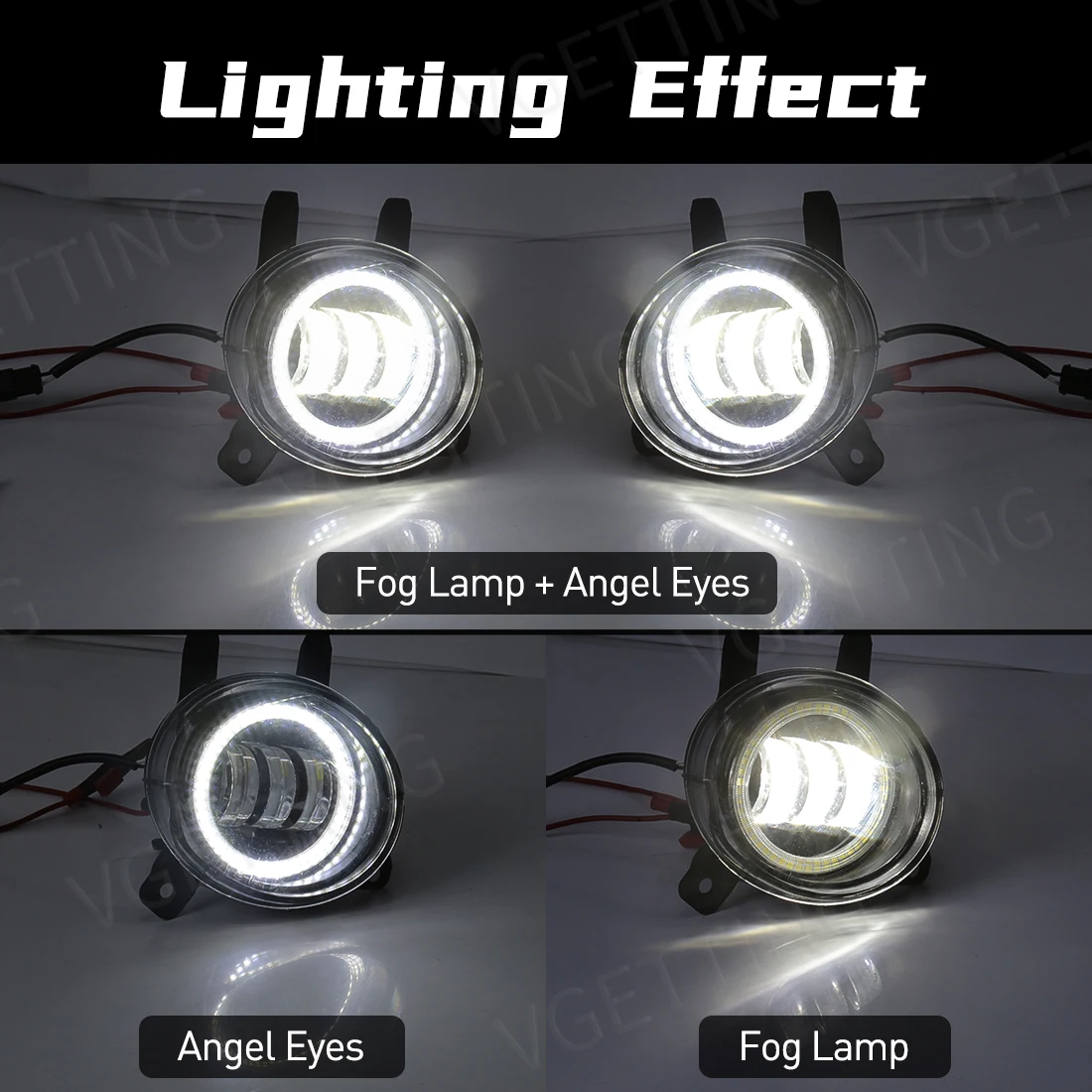 자동차 LED 엔젤 아이 안개등, BMW F20, F21, F22, F23, F45, F46, F30, F31, F34, F35, 프론트 범퍼 렌즈, 할로겐 헤드라이트 주행등, 12V