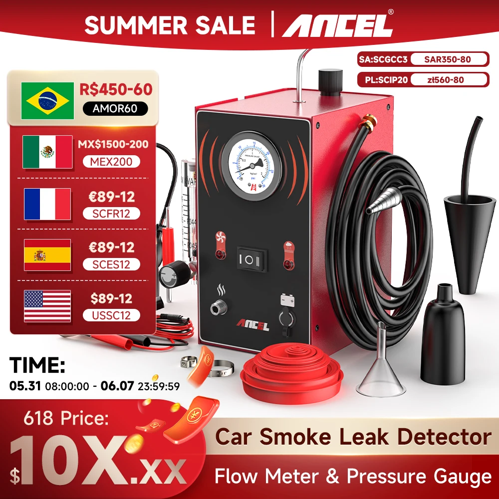 ANCEL S300 자동차 Evap 연기 기계 오일 파이프 누출 분석기 테스터, 연료 파이프 누출 발생기, 자동 EVAP 시스템 진단 도구 title=ANCEL S300 자동차 Evap 연기 기계 오일 파이프 누출 분석기 테스터, 연료 파이프 누출 발생기, 자동 EVAP 시스템 진단 도구 