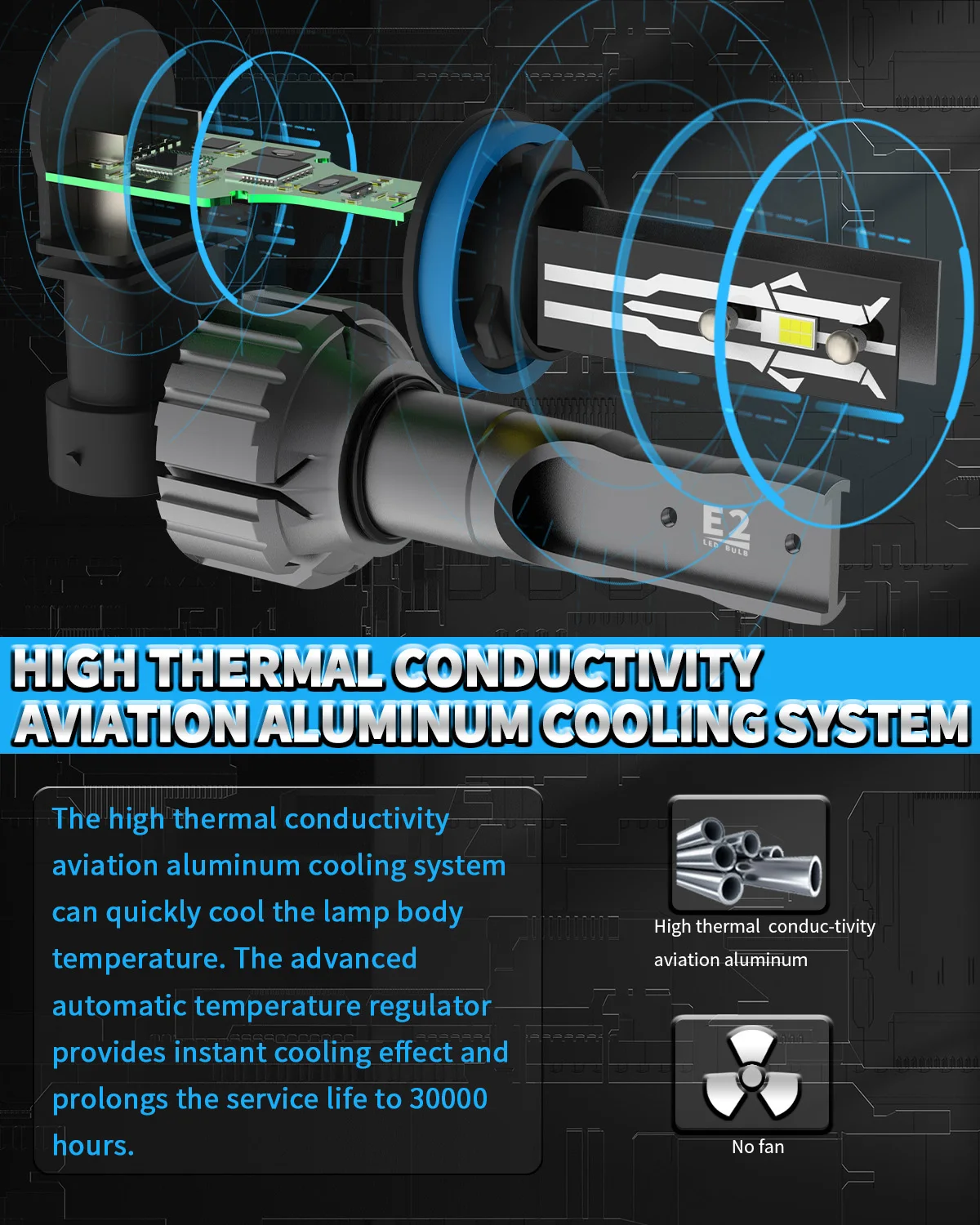 AENVTOL 자동차 안개등 운전 주간 주행 램프, H27 880 881 LED 전구, H27W, H8, H11, H7, 12V, 30000LM, 6500K, 화이트, 2 개