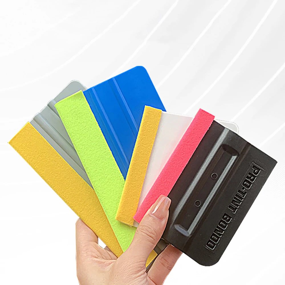 TOFAR 부드러운 펠트 천 가장자리 비닐 스퀴지 자동차 랩 윈도우 틴트 도구, 스크래치 방지 버퍼 패치, 자체 접착 펠트 가장자리