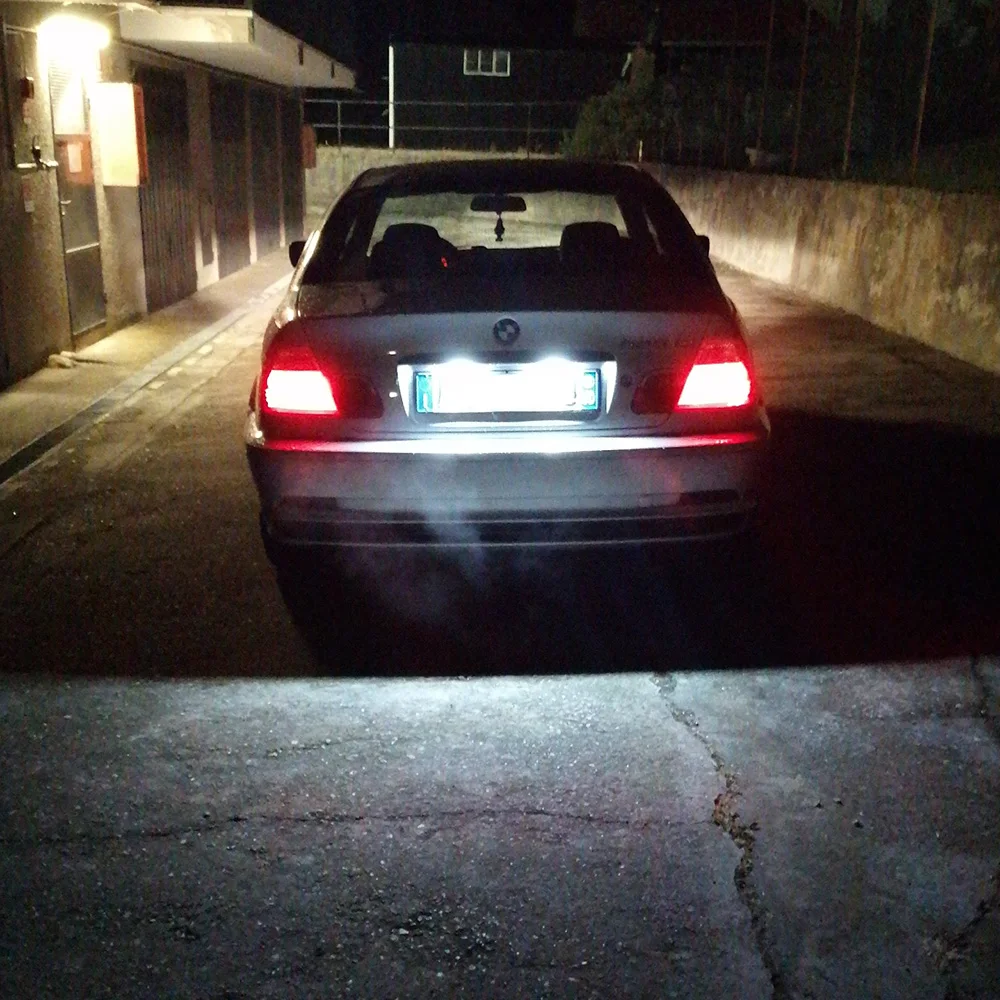 BMW 번호판 조명, M3 1998-2006 번호판 램프, 플러그 앤 플레이 방수, 12V 화이트, 2PCs 번호판 조명, E46
