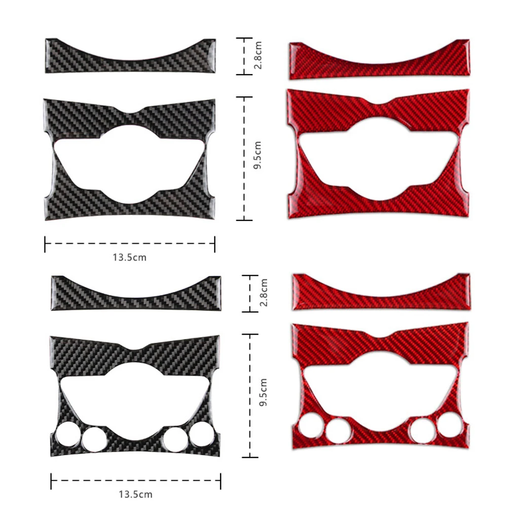 탄소 섬유 자동차 스티커 인테리어 트림 중앙 제어 노브 패널 커버 스티커, 미니 쿠퍼 클럽맨 R55 R56 R57 용 액세서리