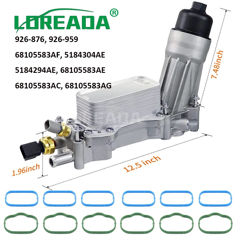 926-959 알루미늄 오일 필터 어댑터 하우징 엔진, 68105583AF, 닷지 크라이슬러 램 충전기, 체로키 랭글러 프로마스터 3.6L V6 title=926-959 알루미늄 오일 필터 어댑터 하우징 엔진, 68105583AF, 닷지 크라이슬러 램 충전기, 체로키 랭글러 프로마스터 3.6L V6 
