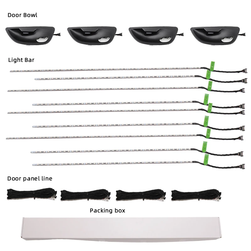 BMW F10 용 LED 조명, 자동차 인테리어 장식 조명, RGB 자동차 액세서리, 네온 스트립 장식 차량