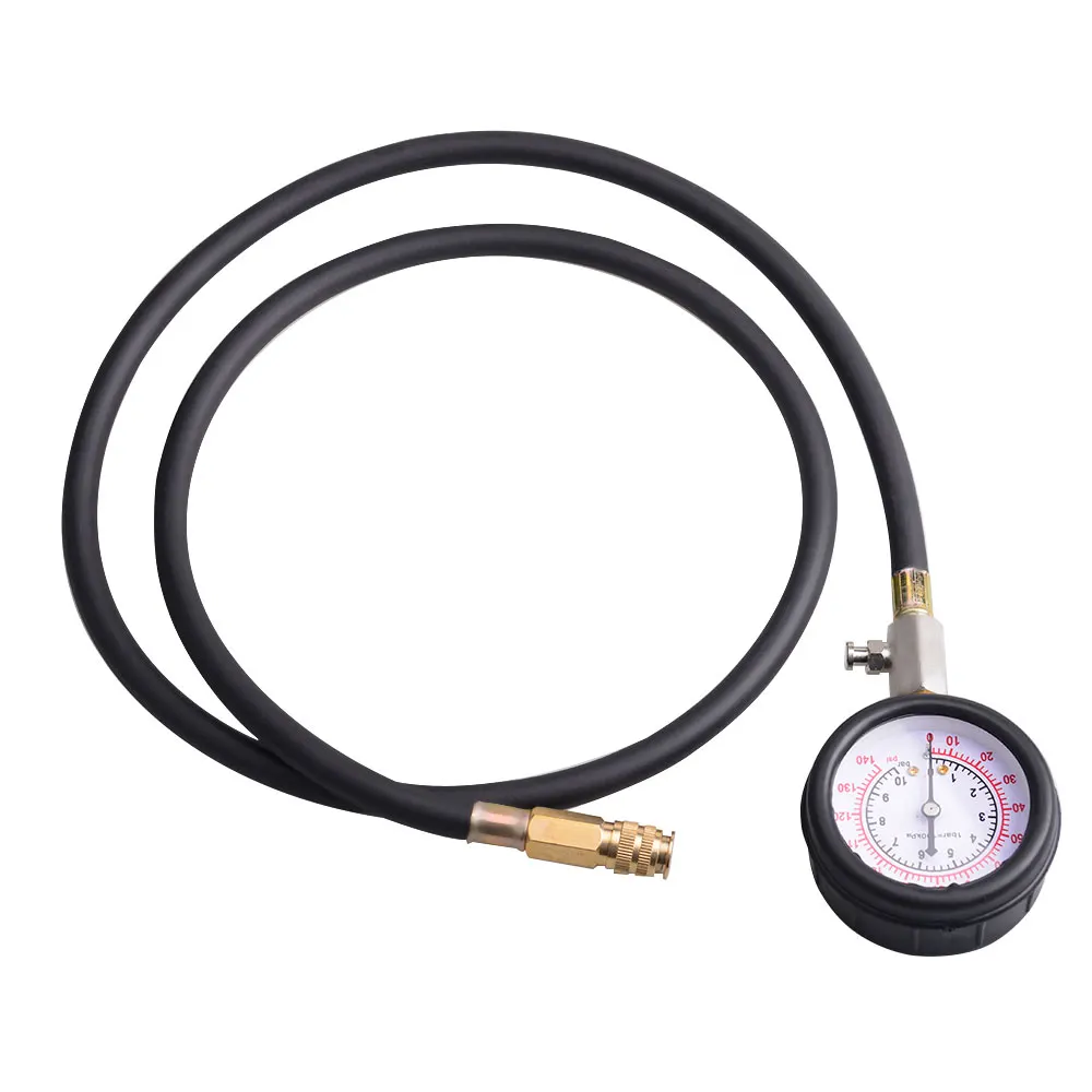 엔진 오일 압력 테스트 키트 테스터, 자동차 차고 도구, 저유 경고 장치, 빠른 피팅, 12 개