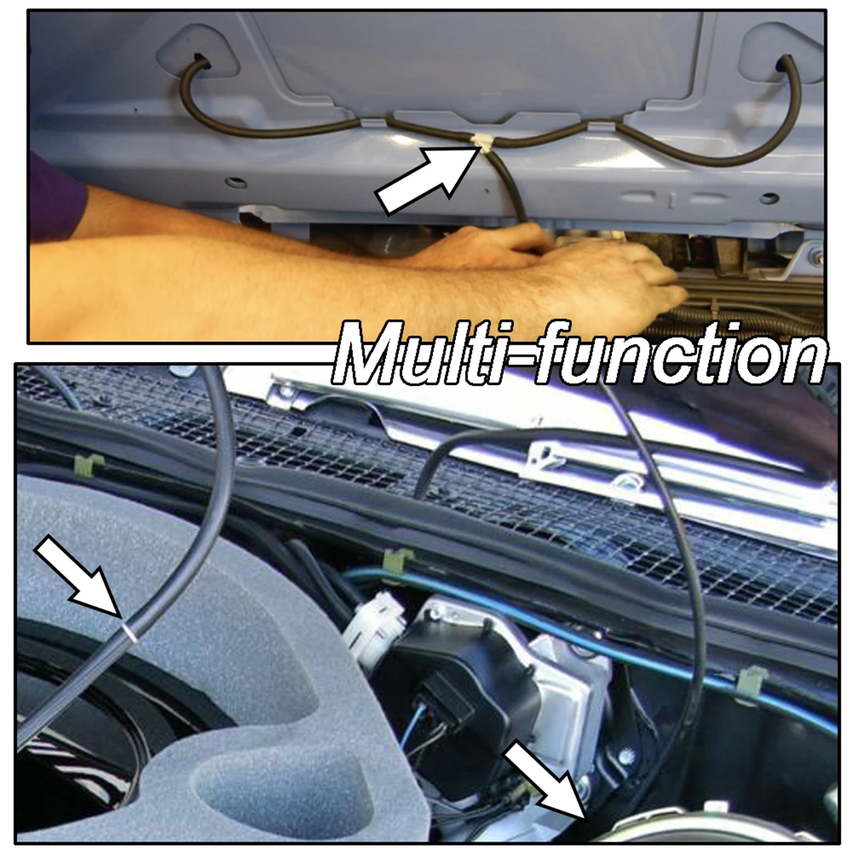 18Pcs 유니버설 와이퍼 와셔 노즐 호스 튜브 조이너 파이프 커넥터 T 조각 스트레이트 티 3 웨이 Y 조각 공기 연료 물 가솔린