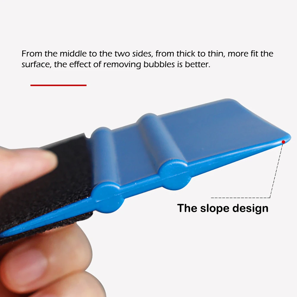 펠트 엣지 비닐 스퀴지 어플리케이터, 창문 착색 탄소 필름 스티커, 자동차 랩 도구, 하드 PP 청소 스크레이퍼, 자동차 액세서리