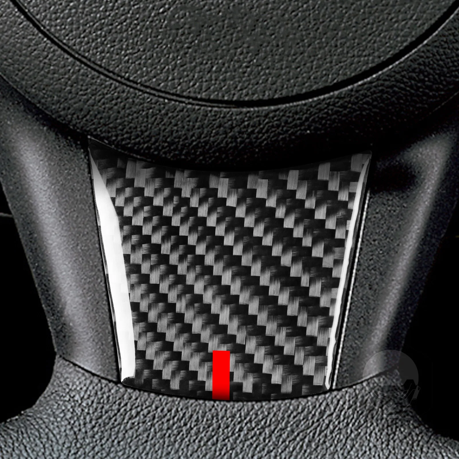 BMW 5 시리즈 E60 2004 2005 2006 2007 핸들 버튼 턱 패널 프레임 스티커, 탄소 섬유 자동차 인테리어 액세서리