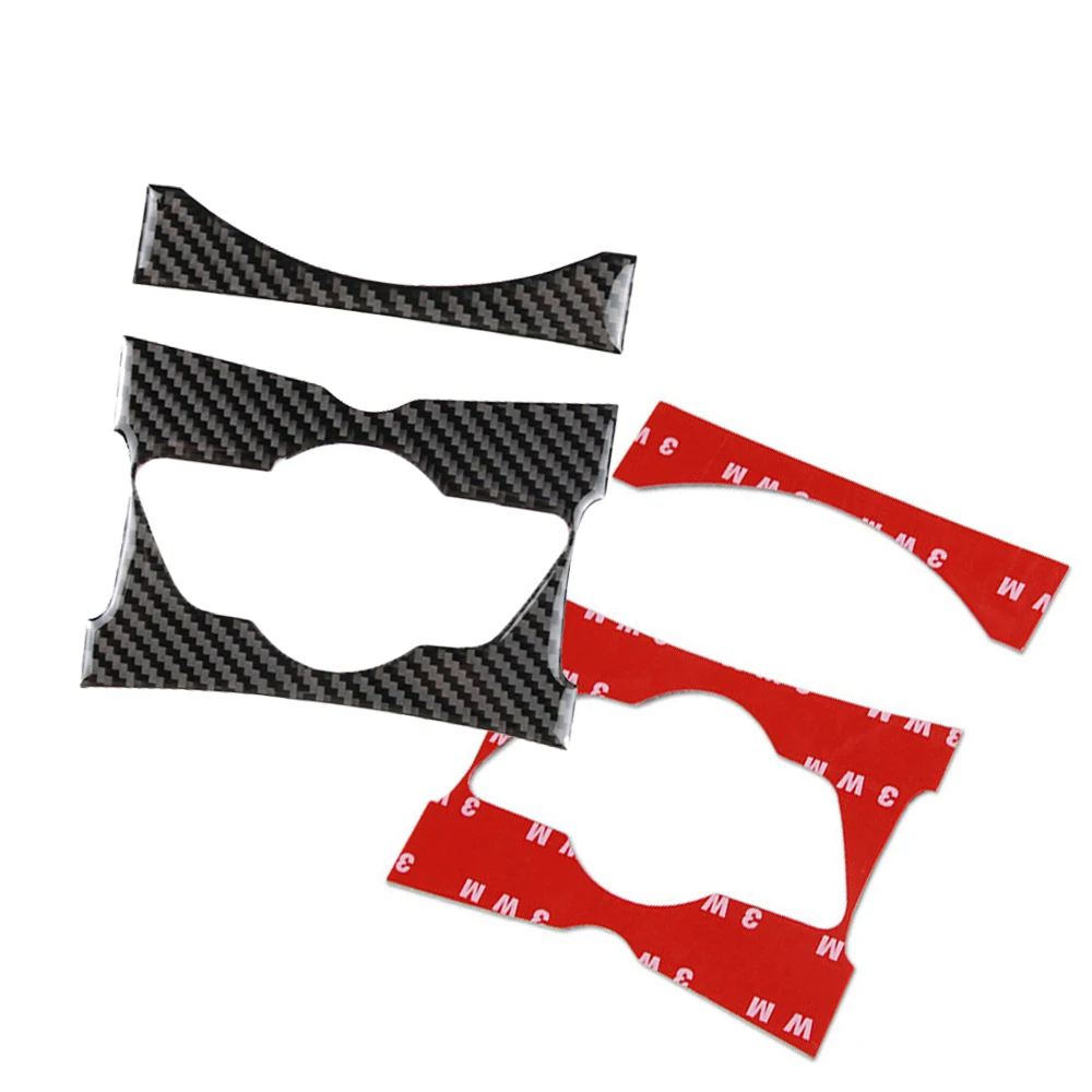 탄소 섬유 자동차 스티커 인테리어 트림 중앙 제어 노브 패널 커버 스티커, 미니 쿠퍼 클럽맨 R55 R56 R57 용 액세서리