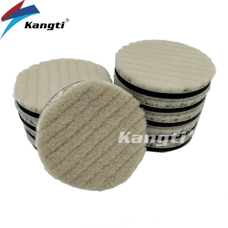 일본 스타일 양모 연마 패드 3 인치 5 인치, 자동차 폴리셔 키트용 버핑 패드, 양모 마무리 연마 패드, 무거운 절단