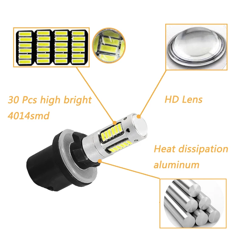 차량용 LED 전구 안개등, 안개등 운전 램프, 4014 칩, 30smd 자동차 라이트 소스, 화이트 블루, H27w1, H27, 1 880, 2 개