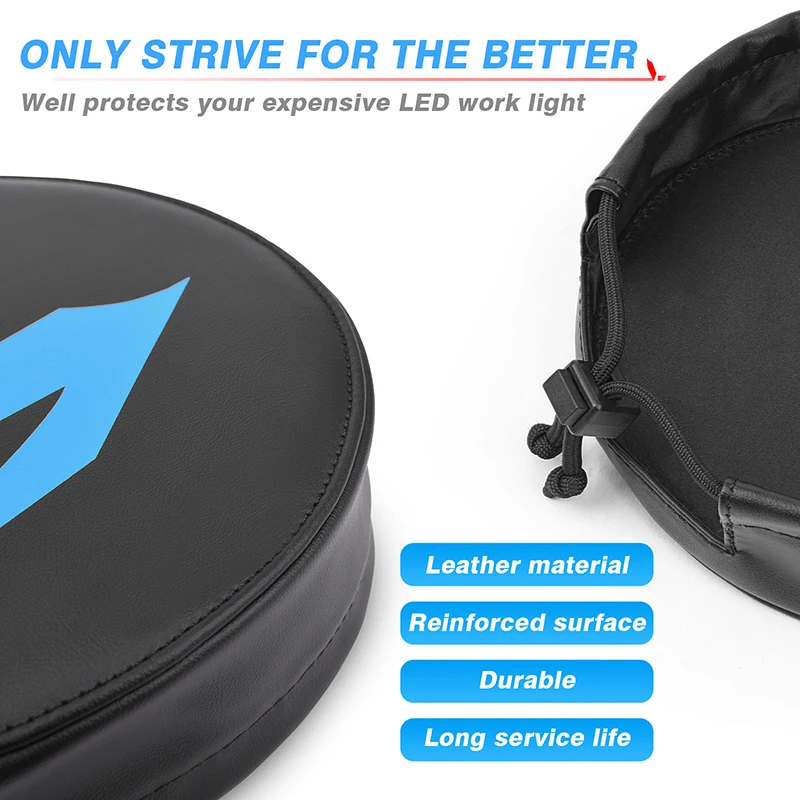 MICTUNING LED 포드 조명 커버, LED 큐브 라이트 커버, 보호 라이트 바, 오프로드 조명 운전 안개등 렌즈 커버, 7 인치, 9 인치