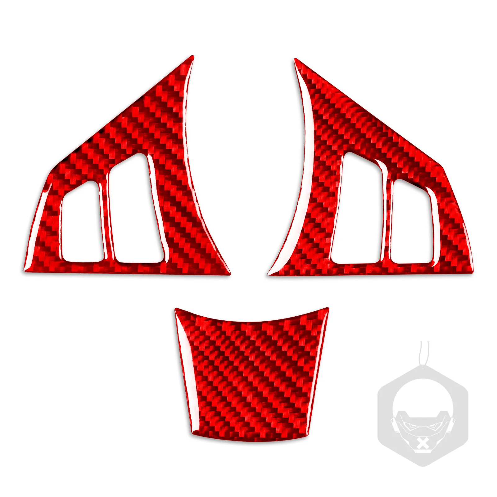 BMW 5 시리즈 E60 2004 2005 2006 2007 핸들 버튼 턱 패널 프레임 스티커, 탄소 섬유 자동차 인테리어 액세서리