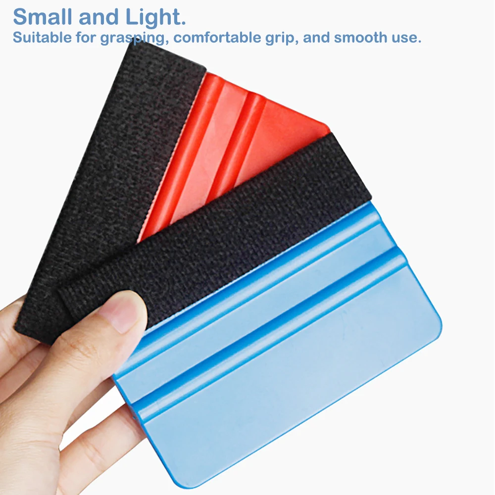 펠트 엣지 비닐 스퀴지 어플리케이터, 창문 착색 탄소 필름 스티커, 자동차 랩 도구, 하드 PP 청소 스크레이퍼, 자동차 액세서리