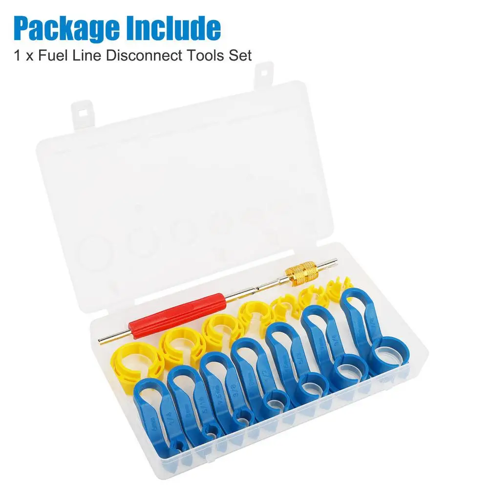 자동차 에어컨 파이프 빠른 분리 도구 키트, 연료 라인 리무버 커넥터 제거 도구, 수동 도구 세트, 16 개