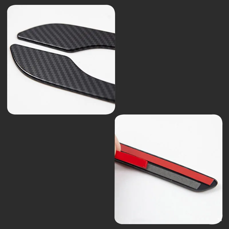 테슬라 모델 3 Y용 탄소 섬유 ABS 스타일링 프리미엄 내구성 액세서리, 모델 3 2023 자동차 문짝 핸들 커버 보호대 스티커