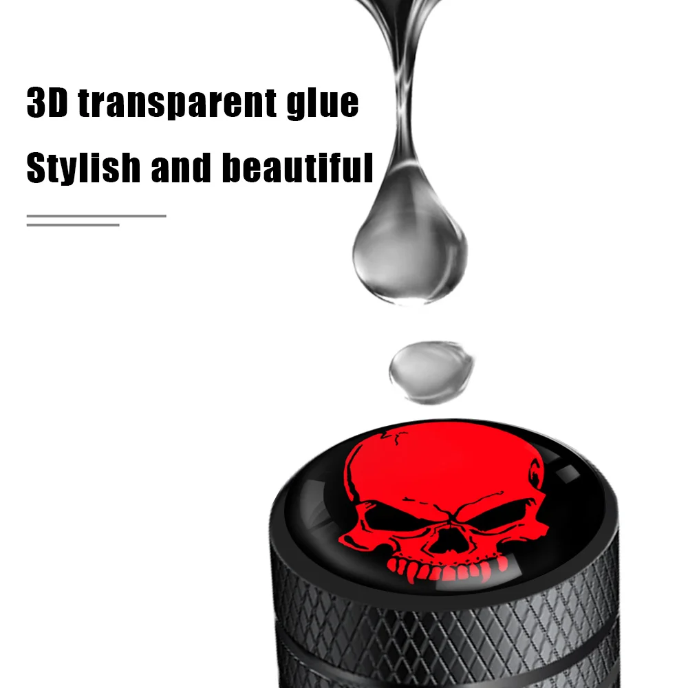 4 개/대 알루미늄 합금 자동차 타이어 밸브 스템 캡 재미 로고 에어 캡 커버, 자동차, 자전거, 트럭 및 오토바이