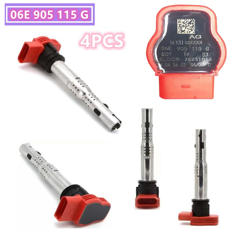 VW 제타 골프 파사트 티구안 CC용 점화 코일, 아우디 A3, 4, 5, 6, 7/8, TT Q3, 5, R8 용, OEM 06E905115, ABCDE 07K905715F, 1, 2, 3, 4PCSCar title=VW 제타 골프 파사트 티구안 CC용 점화 코일, 아우디 A3, 4, 5, 6, 7/8, TT Q3, 5, R8 용, OEM 06E905115, ABCDE 07K905715F, 1, 2, 3, 4PCSCar 