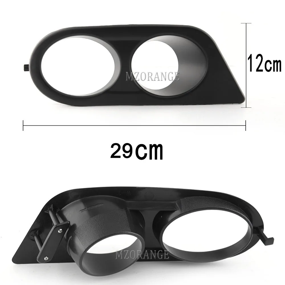 BMW E46 M3 2001-2005 용 안개등 2006 액세서리, 광택 블랙 서라운드 에어 덕트 안개등 커버, 그릴 프레임 LED 헤드라이트