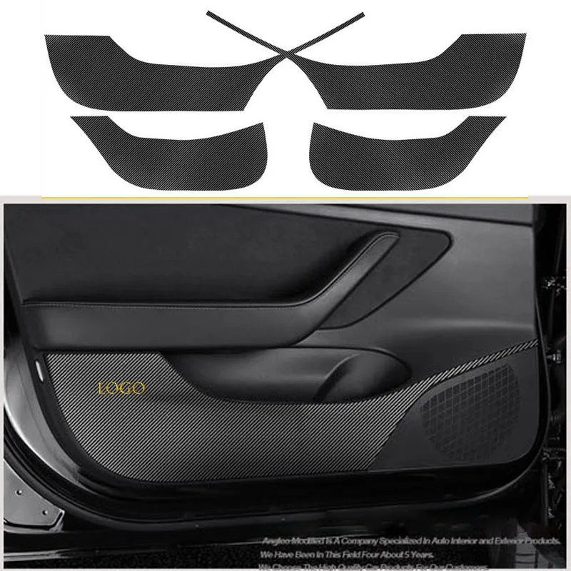 테슬라 모델 3 Y S X 도어 인테리어 안티 킥 보호 필름 및 도어 씰 안티 스커프 페달 스티커, 탄소 섬유 비닐 필름 title=테슬라 모델 3 Y S X 도어 인테리어 안티 킥 보호 필름 및 도어 씰 안티 스커프 페달 스티커, 탄소 섬유 비닐 필름 