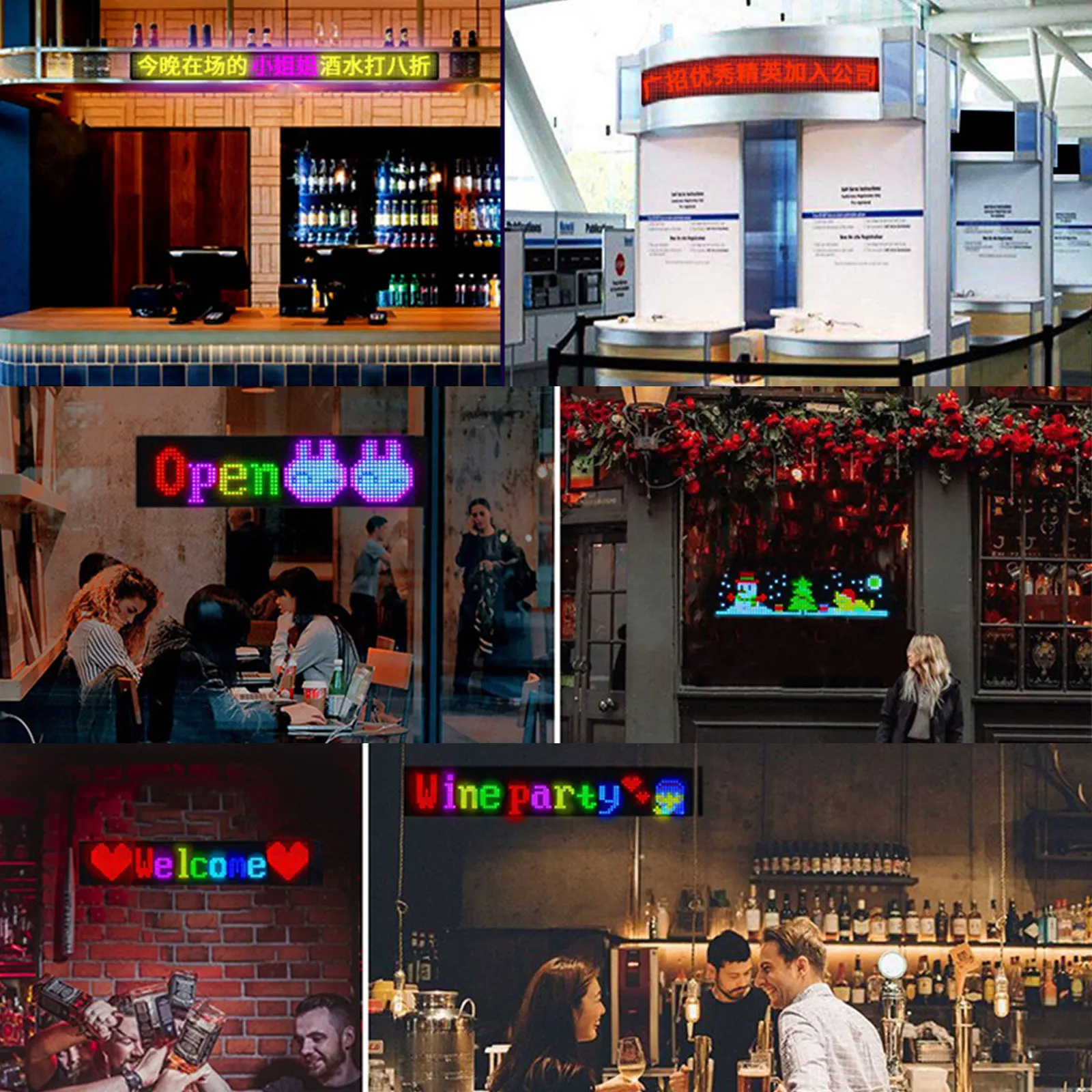 차량용 RGB LED 패널 광고, 자동차 뒷창 사인, 유연한 디스플레이 화면, 블루투스 전화 앱 제어, 맞춤형 텍스트