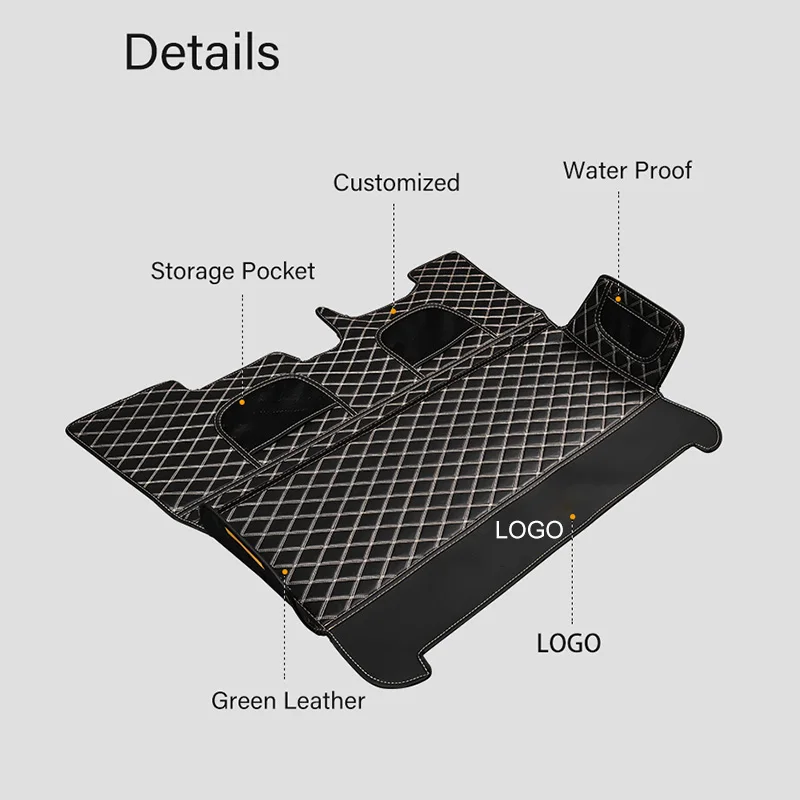 맞춤형 자동차 트렁크 매트 바닥 부트 카펫, 가죽 카고 라이너, 스마트 451, 453, Fortwo, Forfour 2015, 인테리어 액세서리