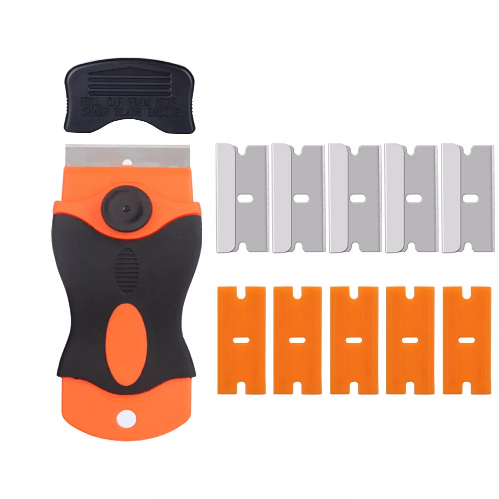 플라스틱 면도날 스크레이퍼 자동차 창문 유리 비닐 데칼 틴트 제거 라벨 접착제 설치 청소 도구 title=플라스틱 면도날 스크레이퍼 자동차 창문 유리 비닐 데칼 틴트 제거 라벨 접착제 설치 청소 도구