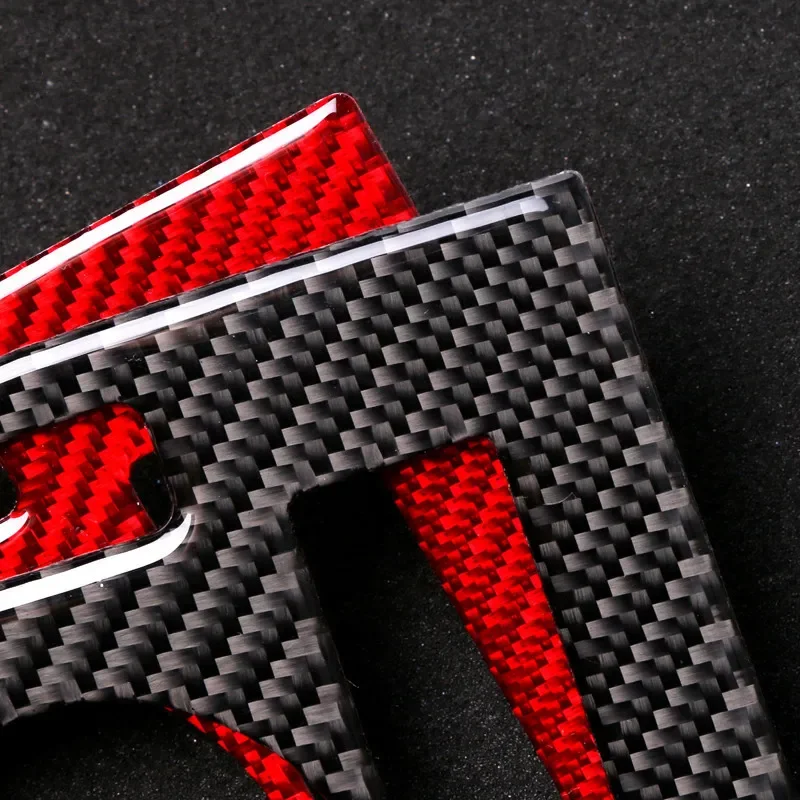 자동차 핸들 링 스티커, 금속 프레임 탄소 섬유 커버, 인테리어 자동차 액세서리, 아우디 A4 B7 B6 A3 8P A5 A6 C6 Q5 Q7