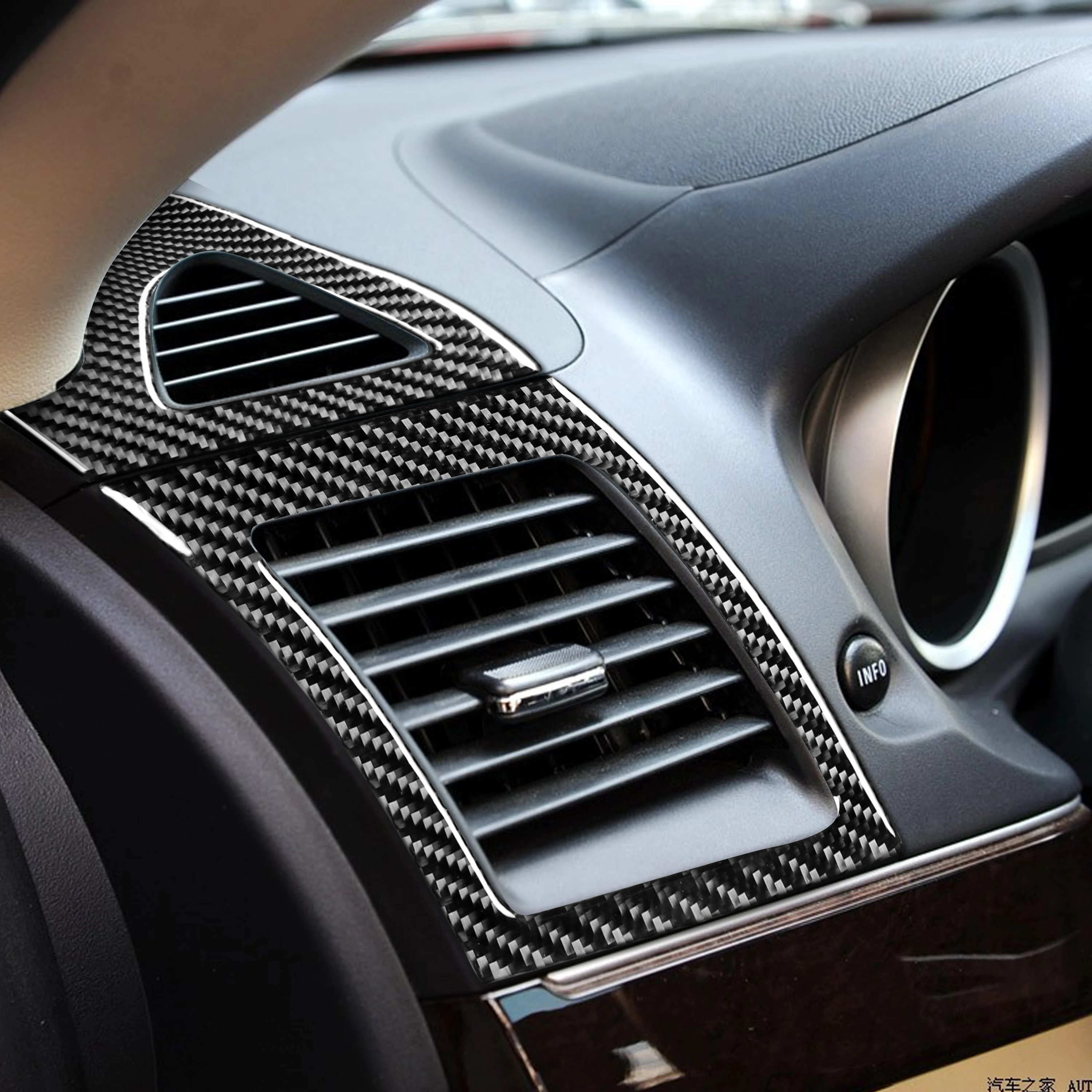 미쓰비시 랜서 EVO X MR 2008-2015 카본 인테리어 트림 스티커 세트, 속도계 창문 리프팅 보관, 자동차 액세서리