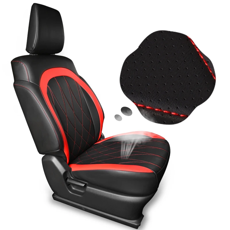 JIMNY JB64 JB74 용 새 카시트 커버 풀 서라운드 2019 2020 2021 2022 PU 가죽 쿠션 방수 인테리어 액세서리