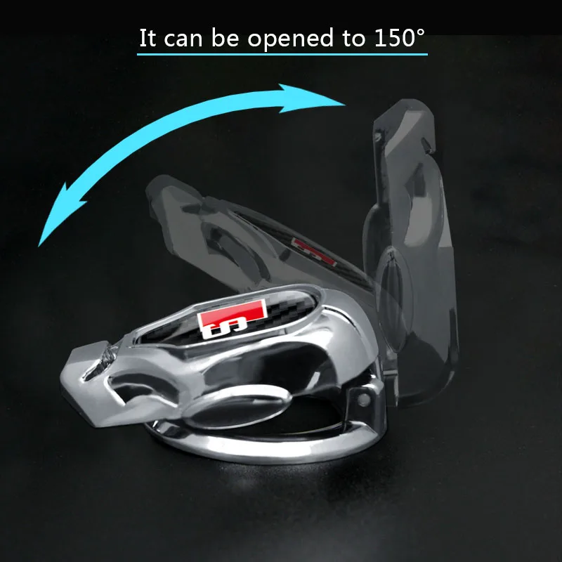 자동차 엔진 원 버튼 시동 스위치 버튼 장식 스티커, 아우디 S A1 A3 A4 A5 A6 RS TT S4 S5 S6 S7 Q3 Q5 Q7 C5 C6 B4 B5