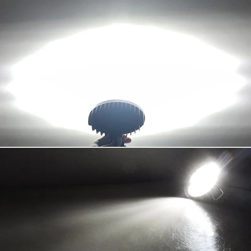 VISORAK 5 인치 트랙터 수확기 지게차 픽업 트럭 SUV 자동차, 4x4 타원형 LED 작업등, IP68 4wd 포드 지프 허머 볼보 화물차
