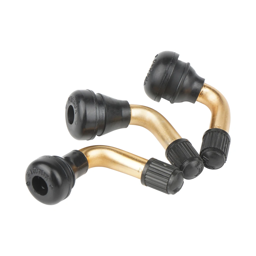 스냅인 고무 베이스, 90 도 타이어 밸브 스템, 튜브리스 타이어 림 스쿠터 오토바이 캡 포함, PVR50 PVR60 PVR70, 100 개